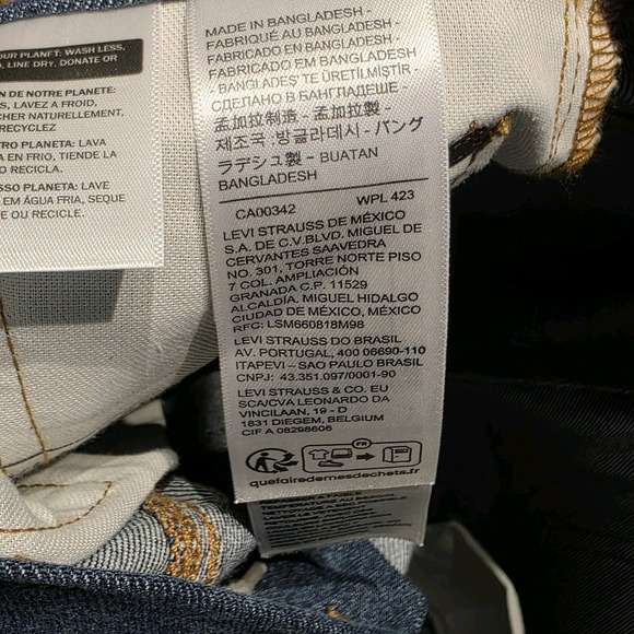 Levi's X Urban Outfitters‎ Cordura Blocked Super Baggy Skateboarding Jeans 28X34 - Picture 6 of 8